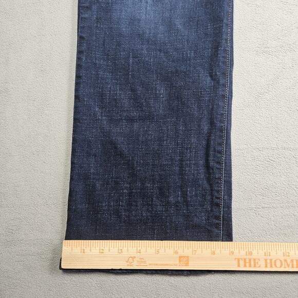 Levis Classic Boot Jeans Womens 20W Dark Wash Blue Stretch Denim Mid Rise - Picture 12 of 13